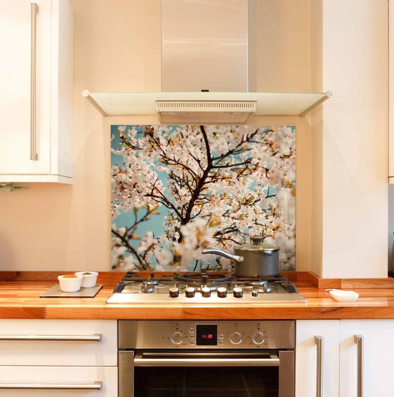 Blossom kitchen splashback