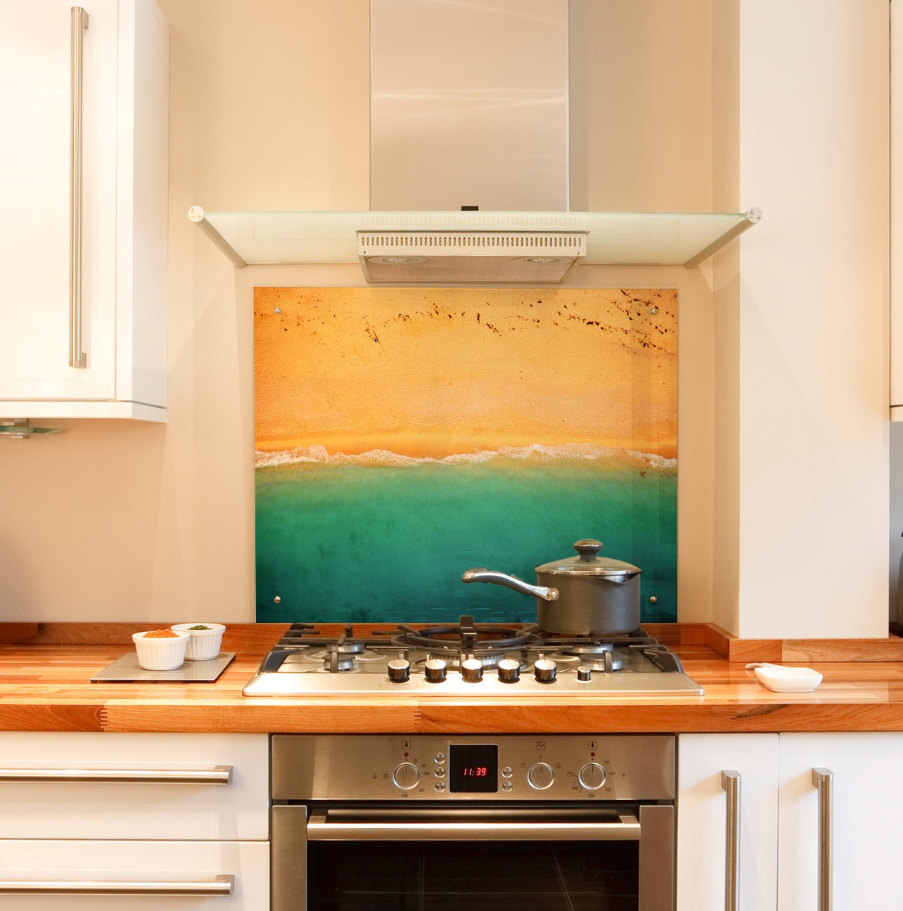 Seaside Scenes kitchen splashback